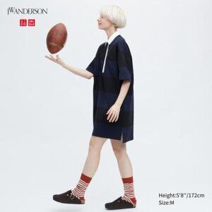 Uniqlo Striped Polo Short Sleeve Dress JW Anderson Size M